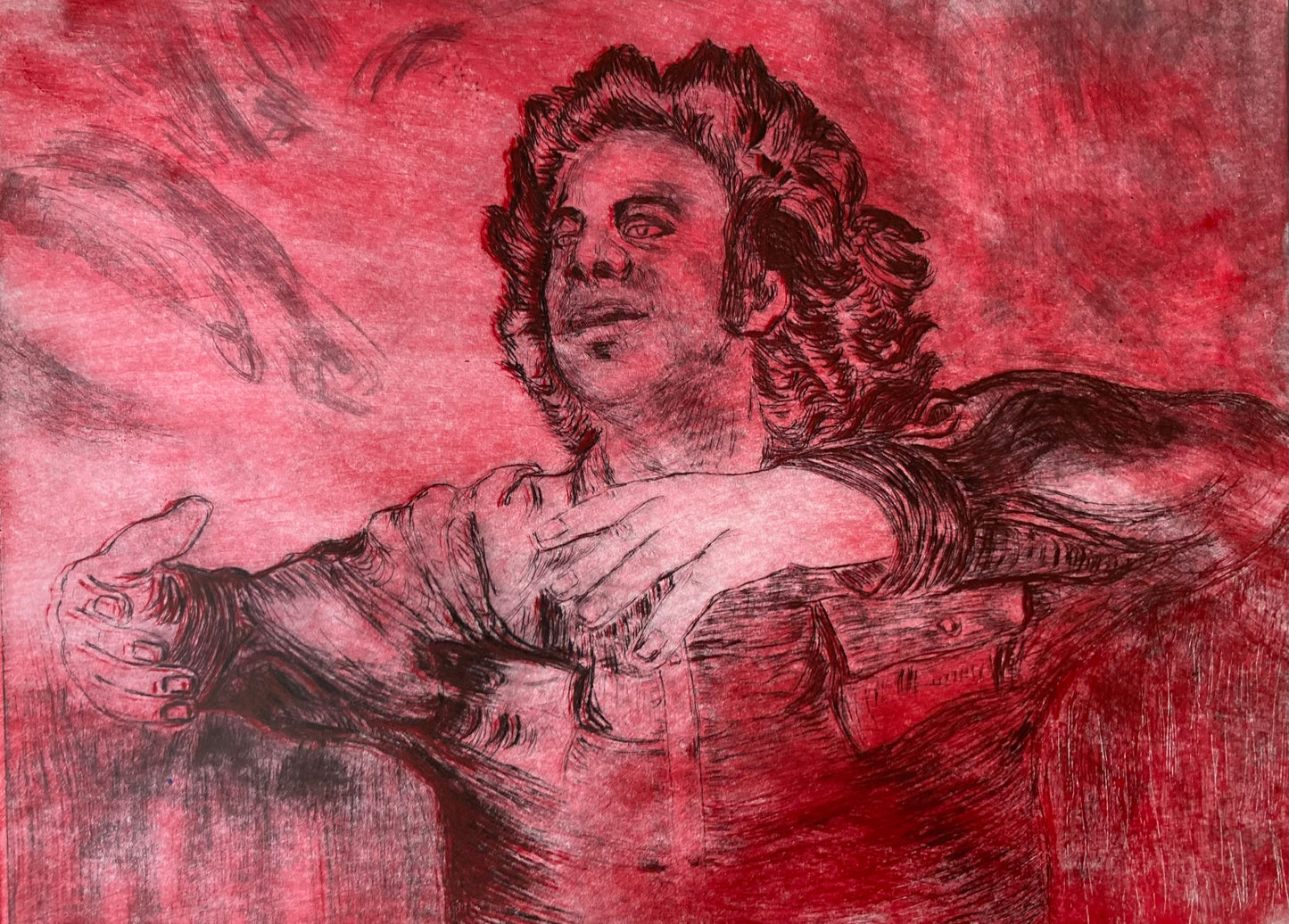 The young composer Mikis Theodorakis conducting. Ο νεαρός σύνθετης Μίκης Θεοδοράκις διευθύνει.