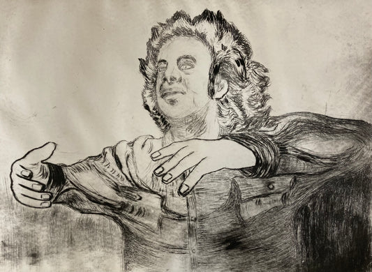 The young composer Mikis Theodorakis conducting. Ο νεαρός σύνθετης Μίκης Θεοδοράκις διευθύνει.